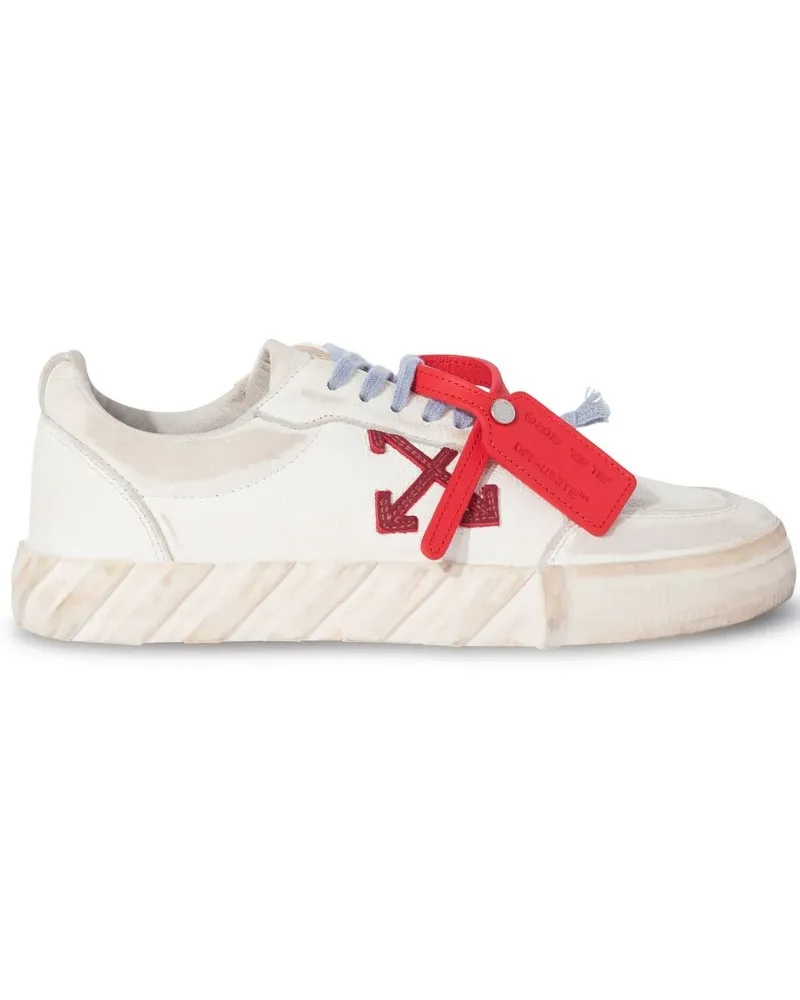 OFF-WHITE Vulcanized Sneakers im Used-Look - Weiß Weiß