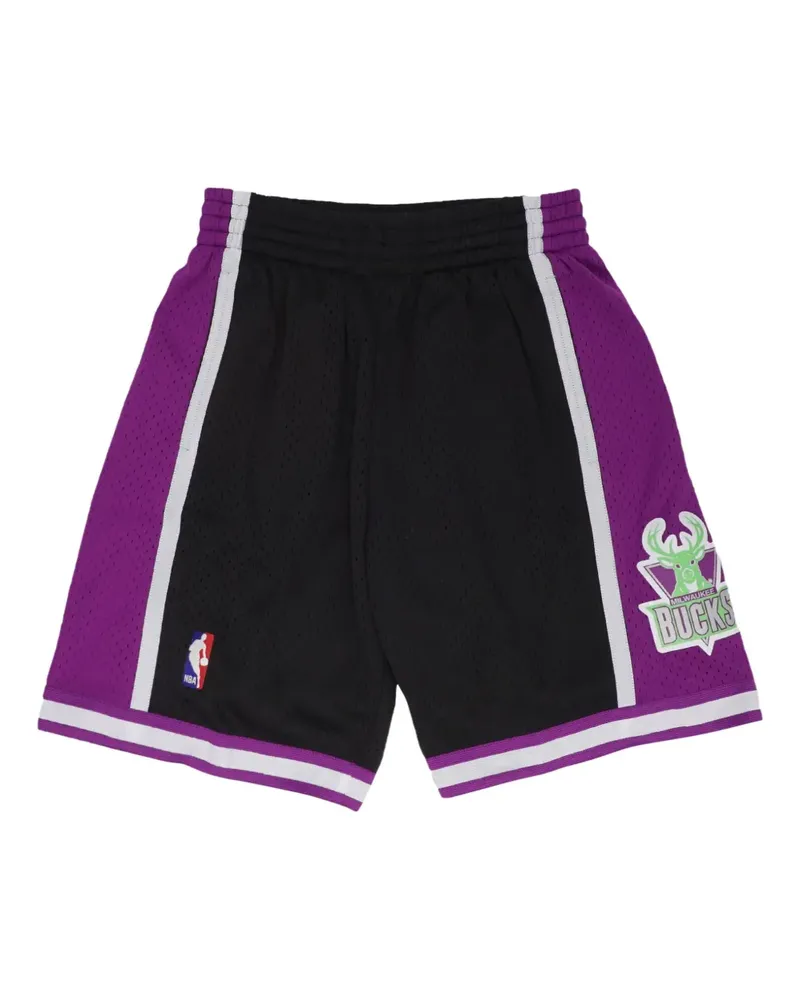 Mitchell & Ness NBA Milwaukee Bucks 2000 Swingman Shorts - Schwarz Schwarz