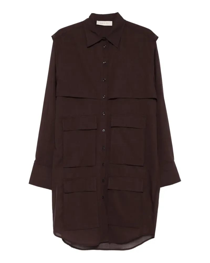 QASIMI pocket shirt - Braun Braun