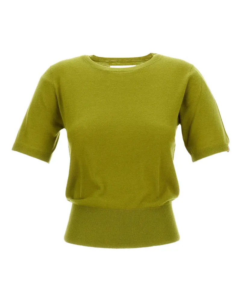 extreme cashmere Noor fine-knit short-sleeve sweater - Grün Grün
