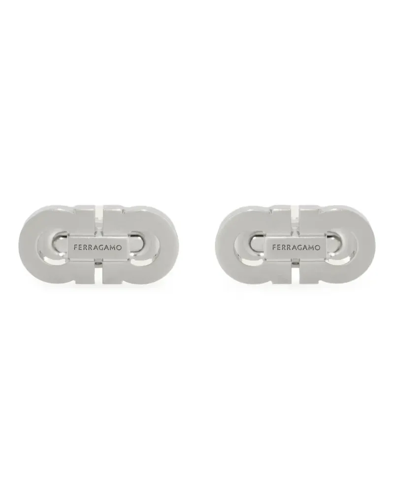Ferragamo Double Gancini Manschettenknöpfe - Silber Silber