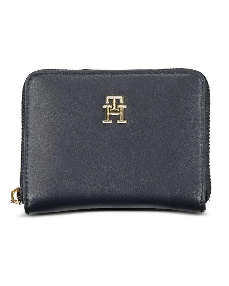 Tommy Hilfiger logo-plaque zip-around wallet - Blau Blau