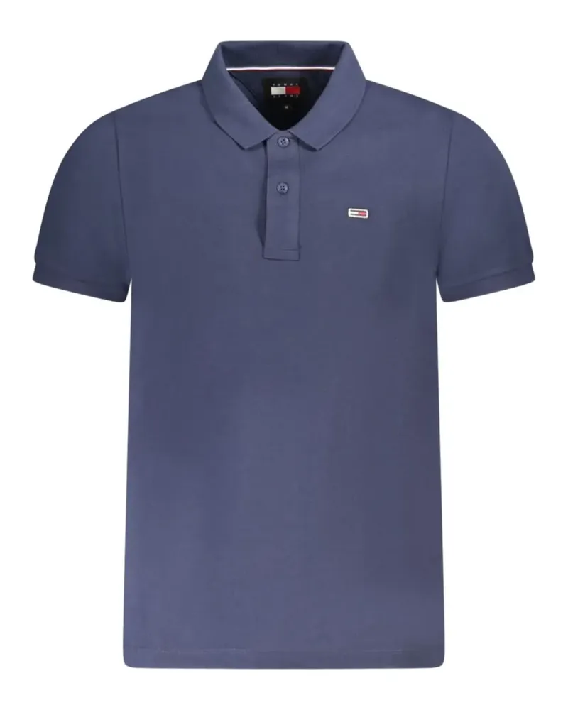 Tommy Hilfiger logo-patch polo shirt - Blau Blau