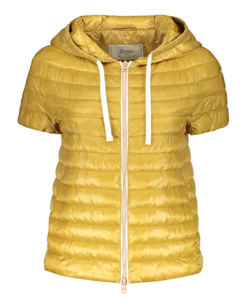Herno Kurzärmelige Steppjacke - Gelb Gelb