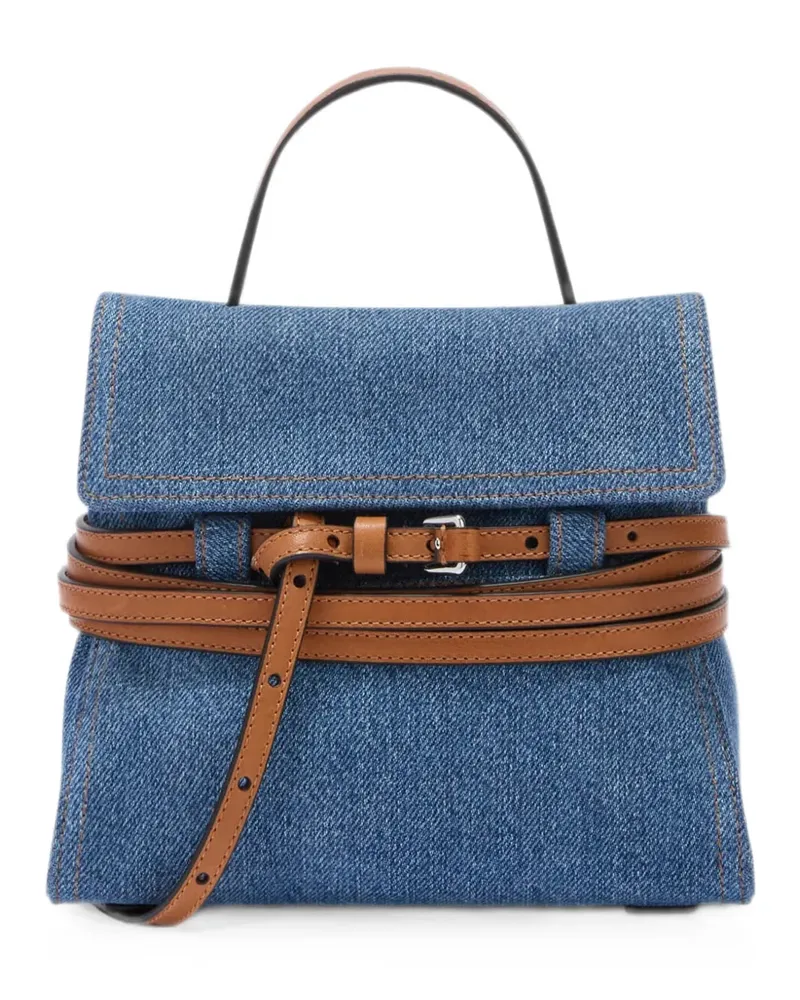 Moschino Tie Me small clutch - Blau Blau