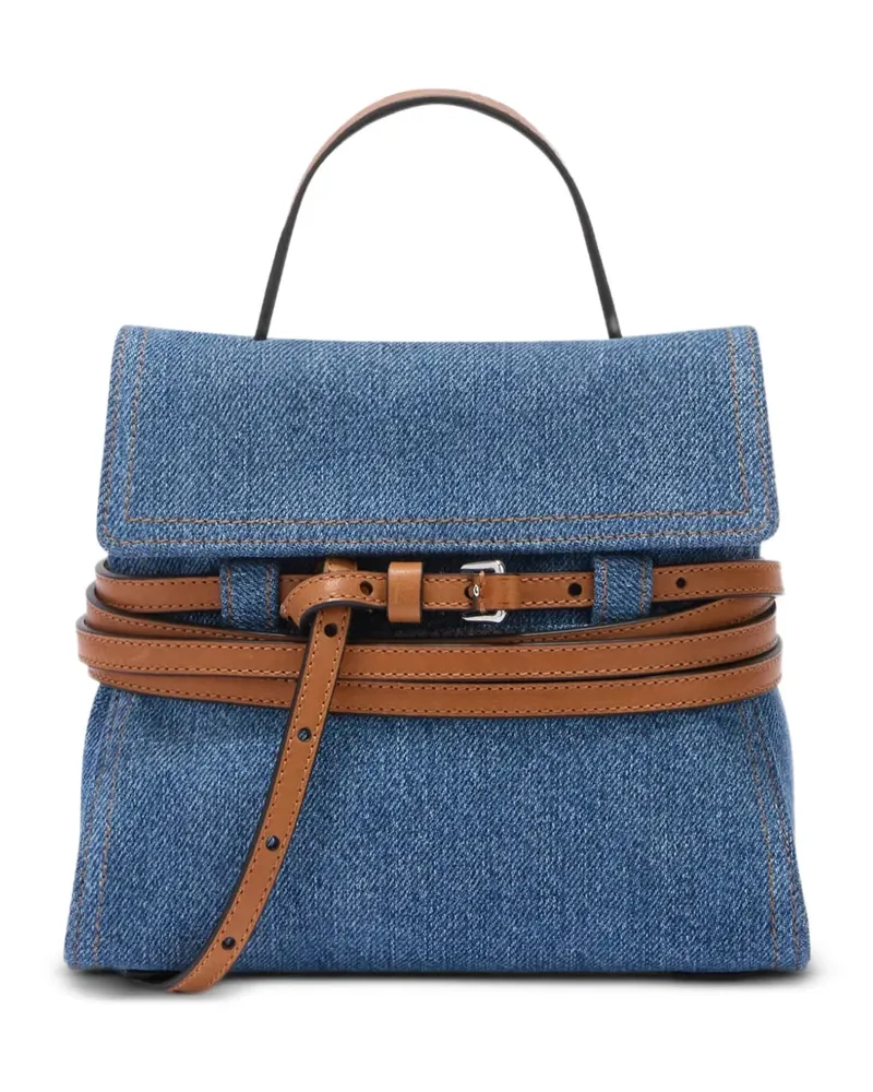 Moschino Tie Me small clutch - Blau Blau