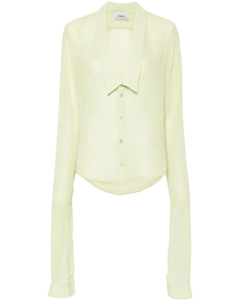 COPERNI Semi-transparentes Hemd - Grün Grün