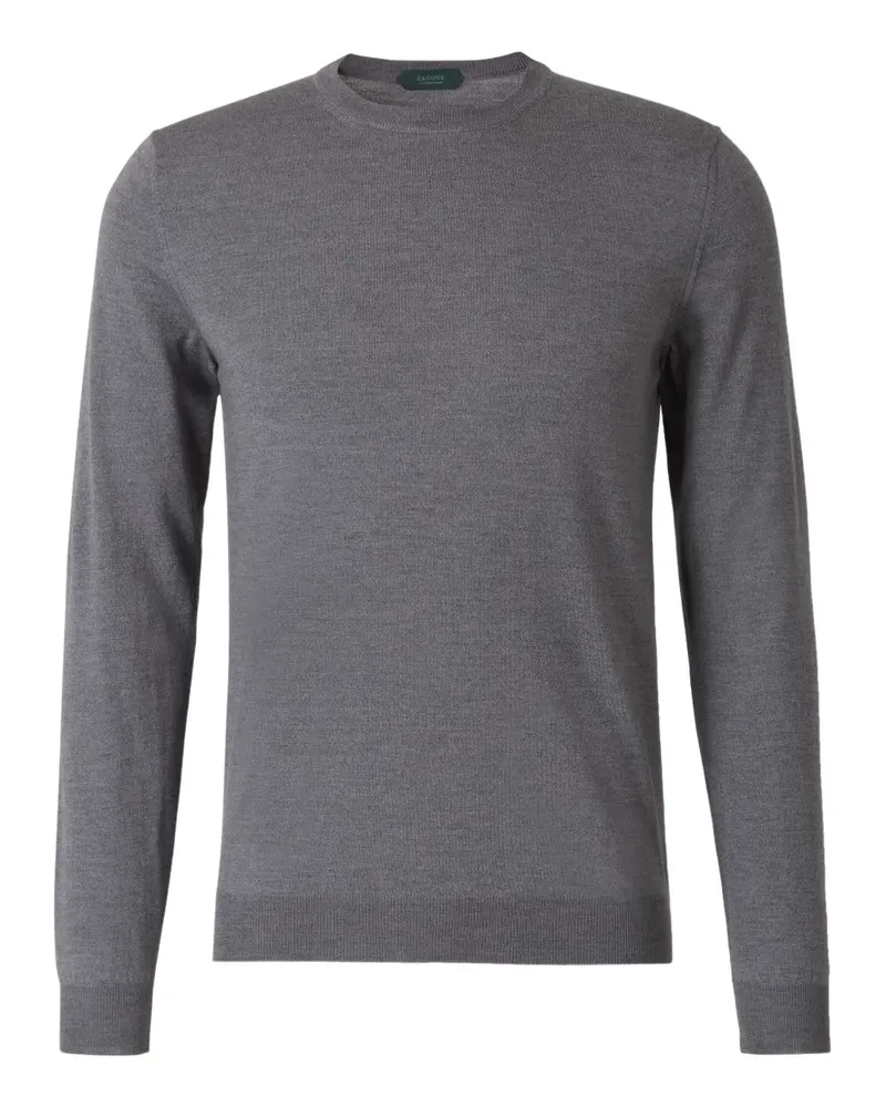 Zanone Pullover mit rundem Ausschnitt - Grau Grau