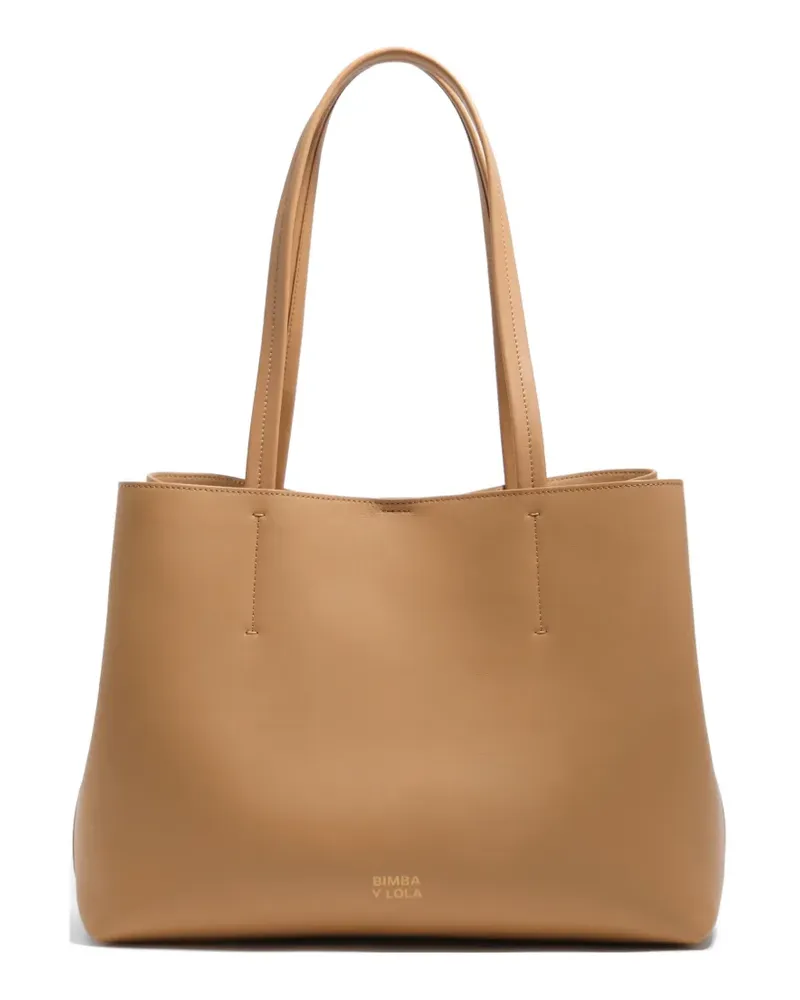 BIMBA Y LOLA top handle tote bag - Nude Nude