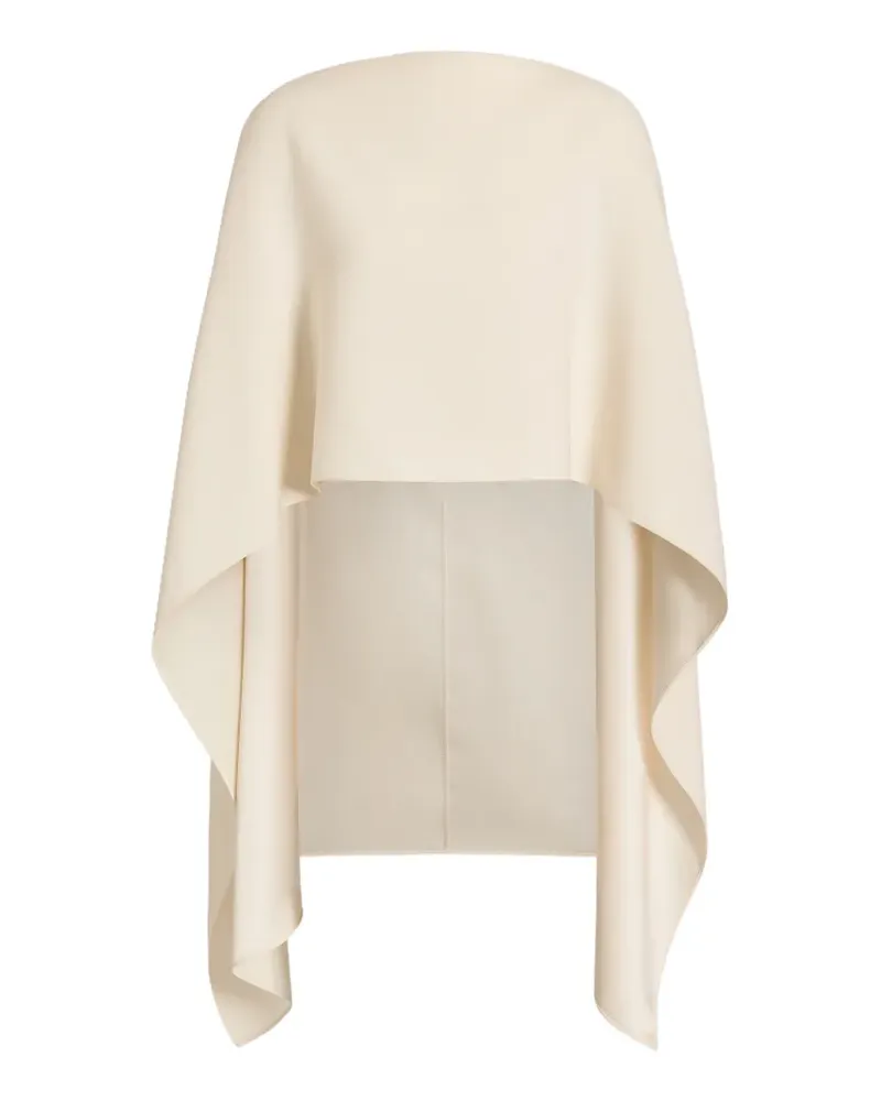 Alberta Ferretti Drapiertes Cape - Weiß Weiß