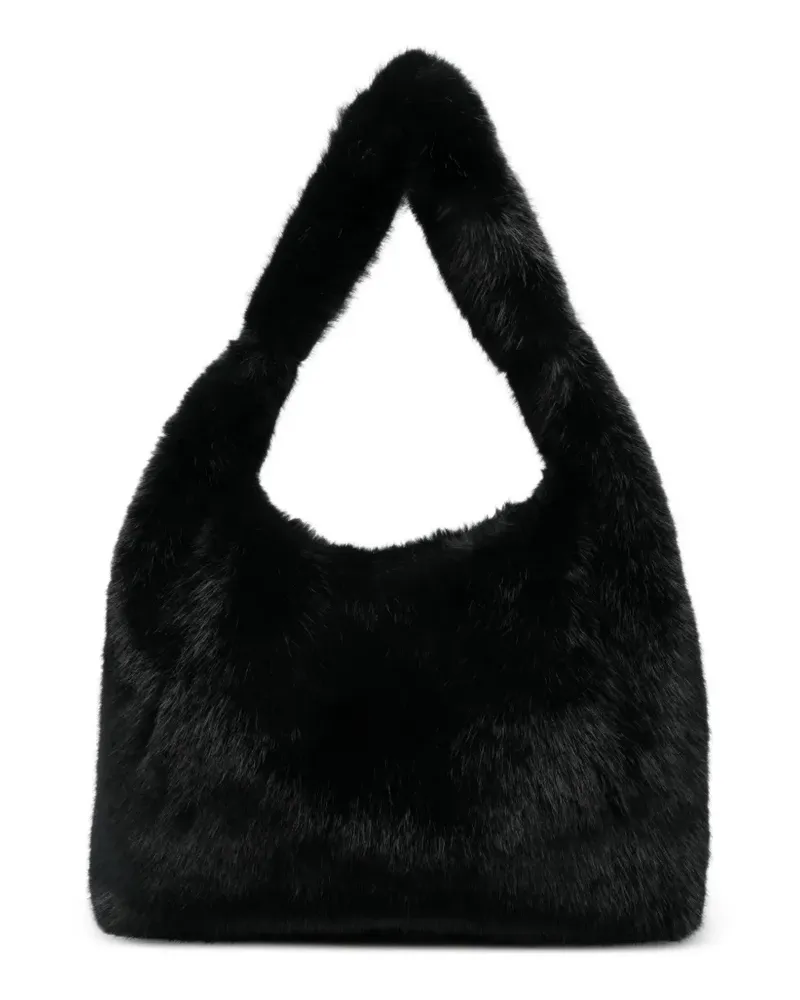 Essentiel Ibag faux-fur tote bag - Schwarz Schwarz