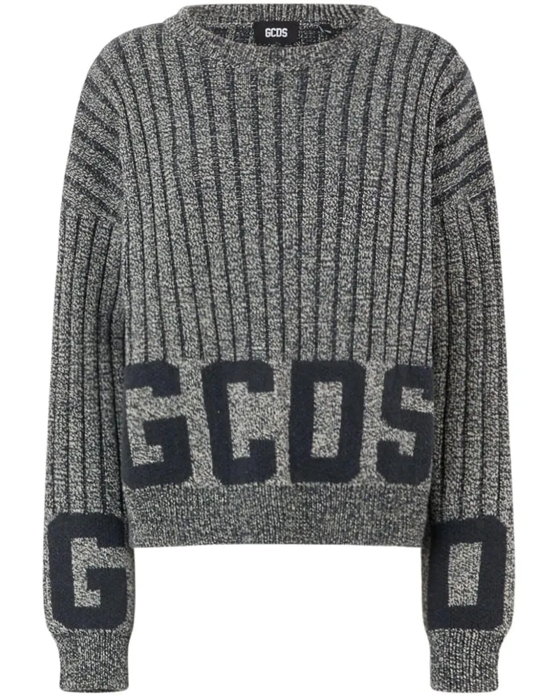 GCDS Pullover mit Logo - Grau Grau