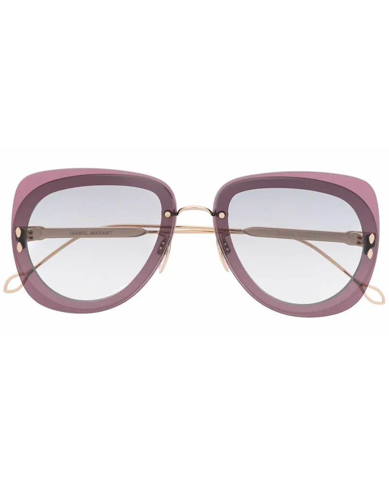 Isabel Marant Eckige Sonnenbrille - Violett Violett