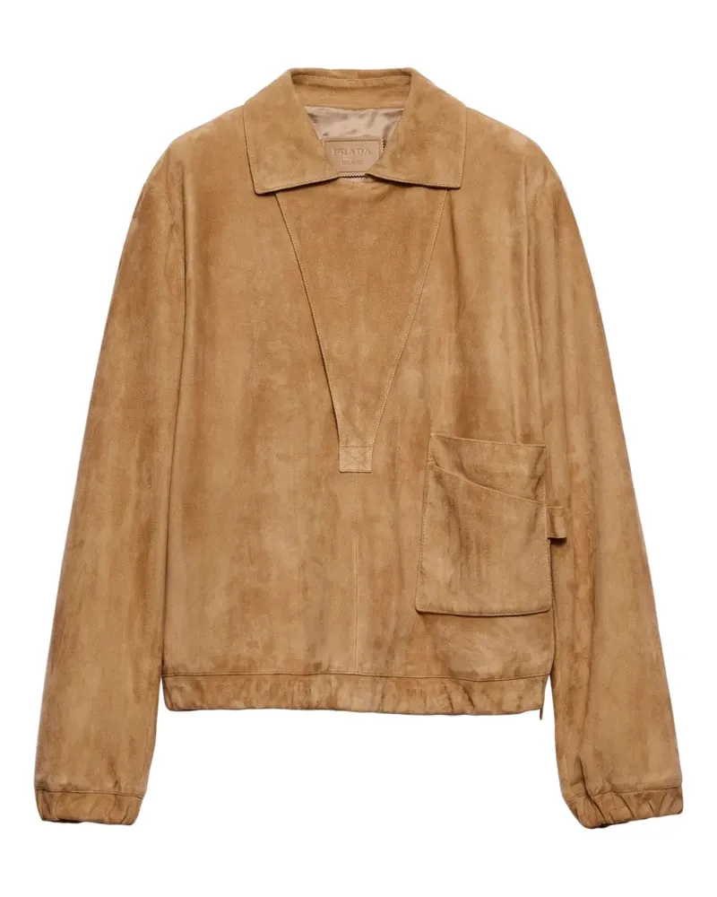 Prada Jacke aus Wildleder - Nude Nude