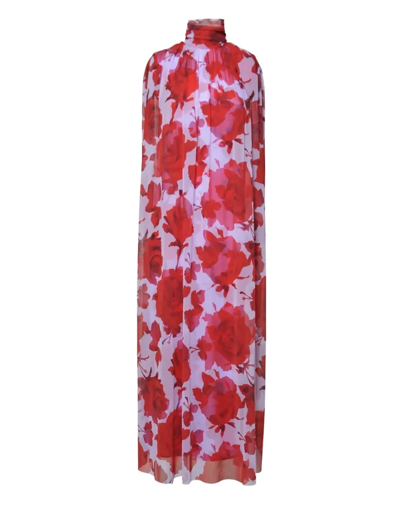 MSGM Kleid mit Blumen-Print - Violett Violett