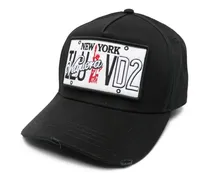 Baseballkappe mit New York-Patch - Schwarz