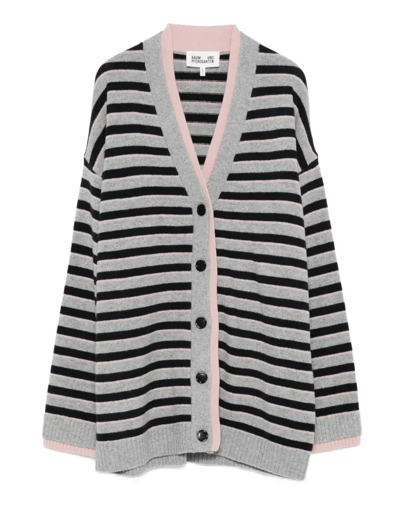 Baum und Pferdgarten Cissia striped button cardigan - Grau Grau