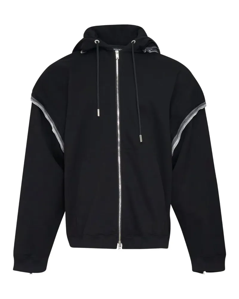 Mastermind Japan Kapuzenjacke im Layering-Look - Schwarz Schwarz