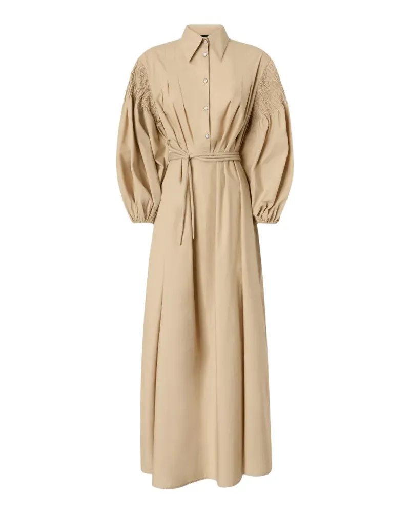 Pinko Besticktes Maxikleid mit Ballonärmeln - Nude Nude