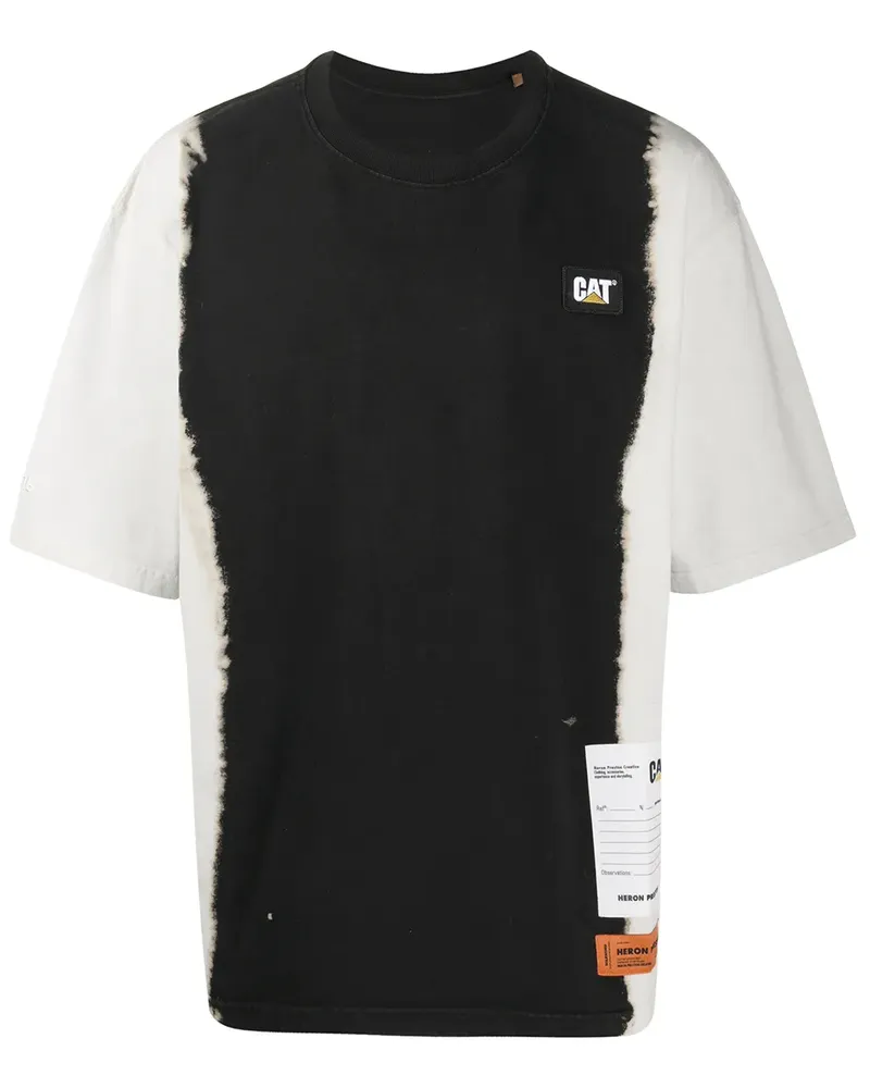 Heron Preston Oversized-T-Shirt in Batikoptik - Weiß Weiß