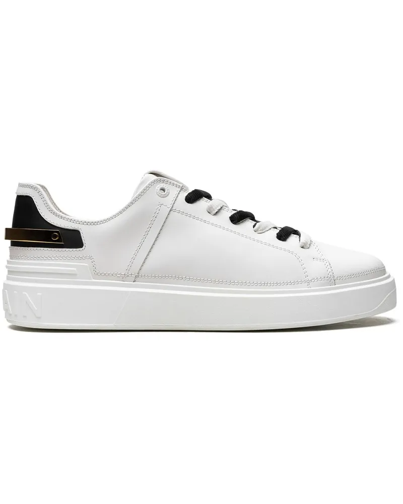 Balmain B-Court Gold Strap Sneakers - Weiß Weiß