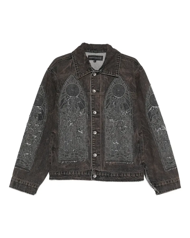 WHO DECIDES WAR Mechanic Jeansjacke - Braun Braun
