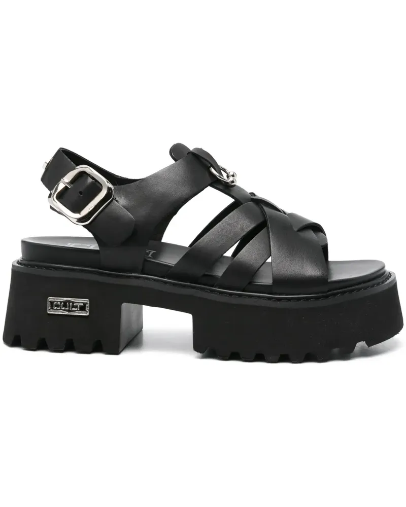 Cult Sandalen mit Plateau - Schwarz Schwarz