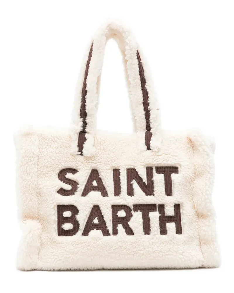 MC2 Saint Barth Tote Bag mit Logo-Stickerei - Nude Nude