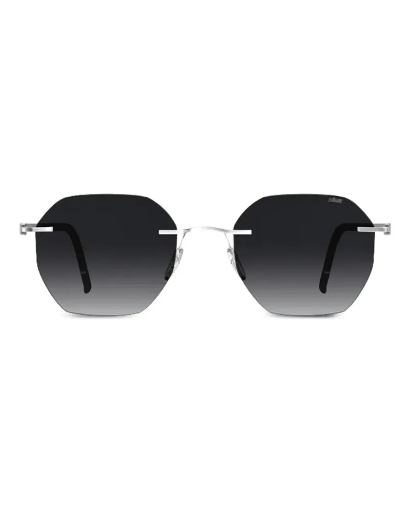 Silhouette Cabrillo geometric-frame sunglasses - Silber Silber