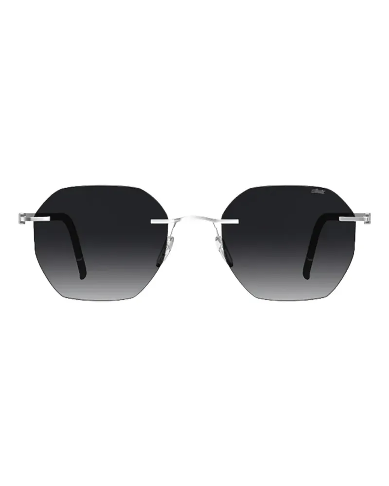 Silhouette Cabrillo geometric-frame sunglasses - Silber Silber
