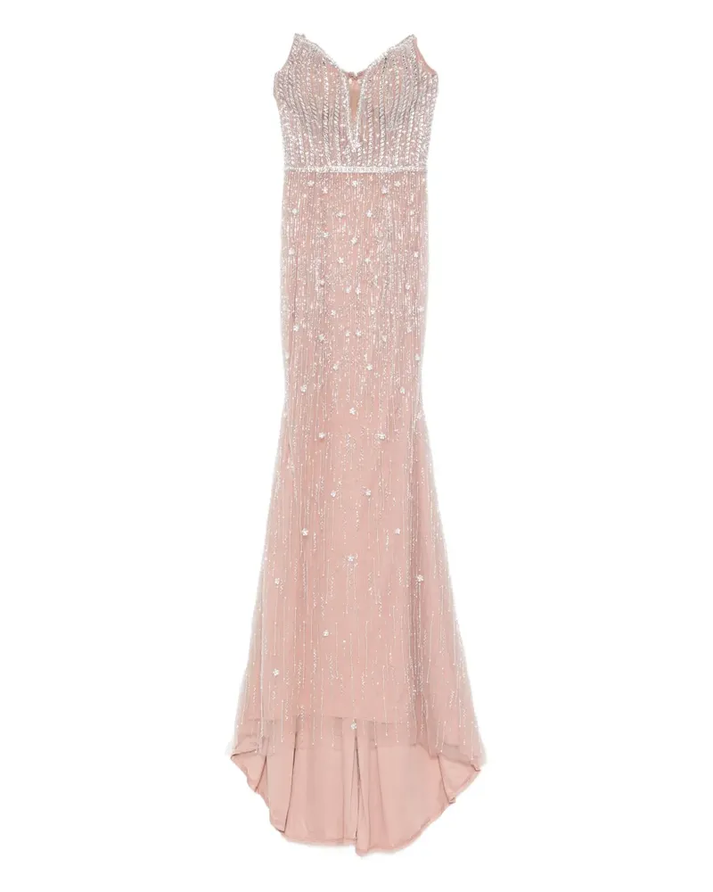Holland & Holland Verziertes Maxikleid - Rosa Rosa
