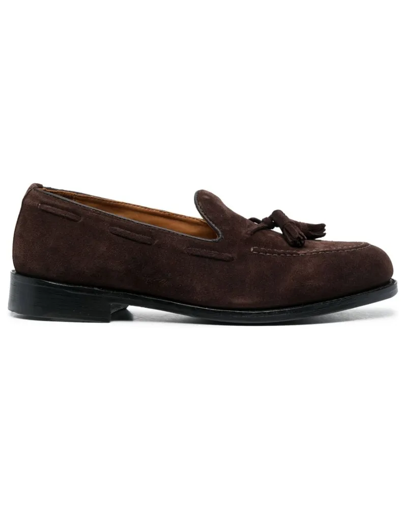 Sebago Loafer aus Wildleder mit Quasten Braun