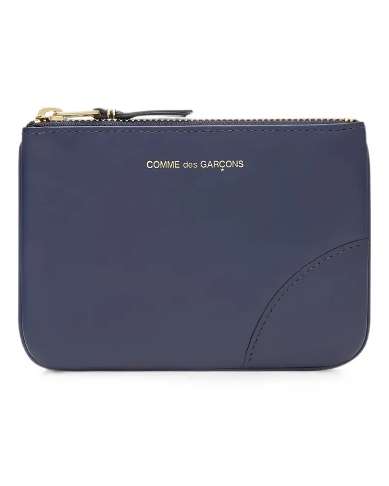 Comme des Garçons logo-print zip-top pouch - Blau Blau