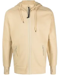 C.P. Company Hoodie mit Goggles-Detail Nude