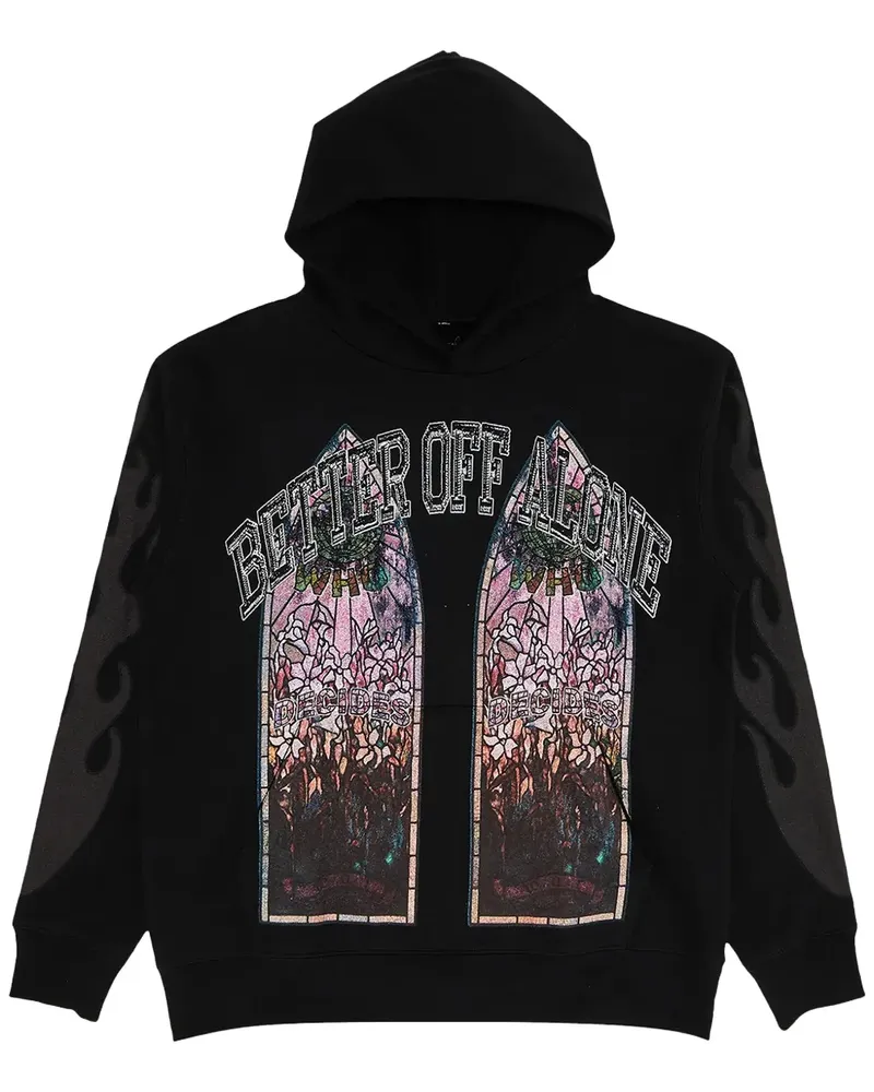 WHO DECIDES WAR x A Boogie With Da Hoodie Better Off Alone "BLACK" Hoodie - Schwarz Schwarz