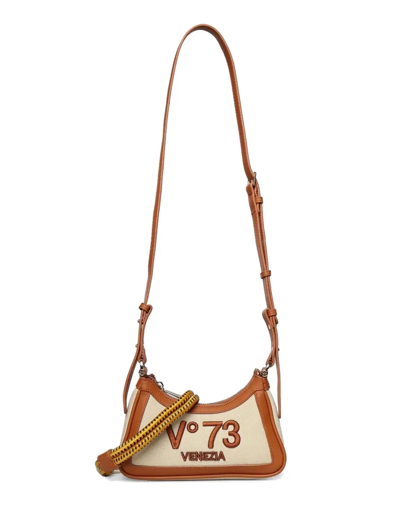 V°73 Schultertasche mit Logo - Nude Nude