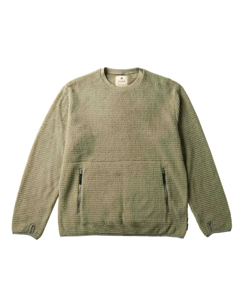 Snow Peak Sweatshirt mit Reißverschlusstaschen - Grün Grün