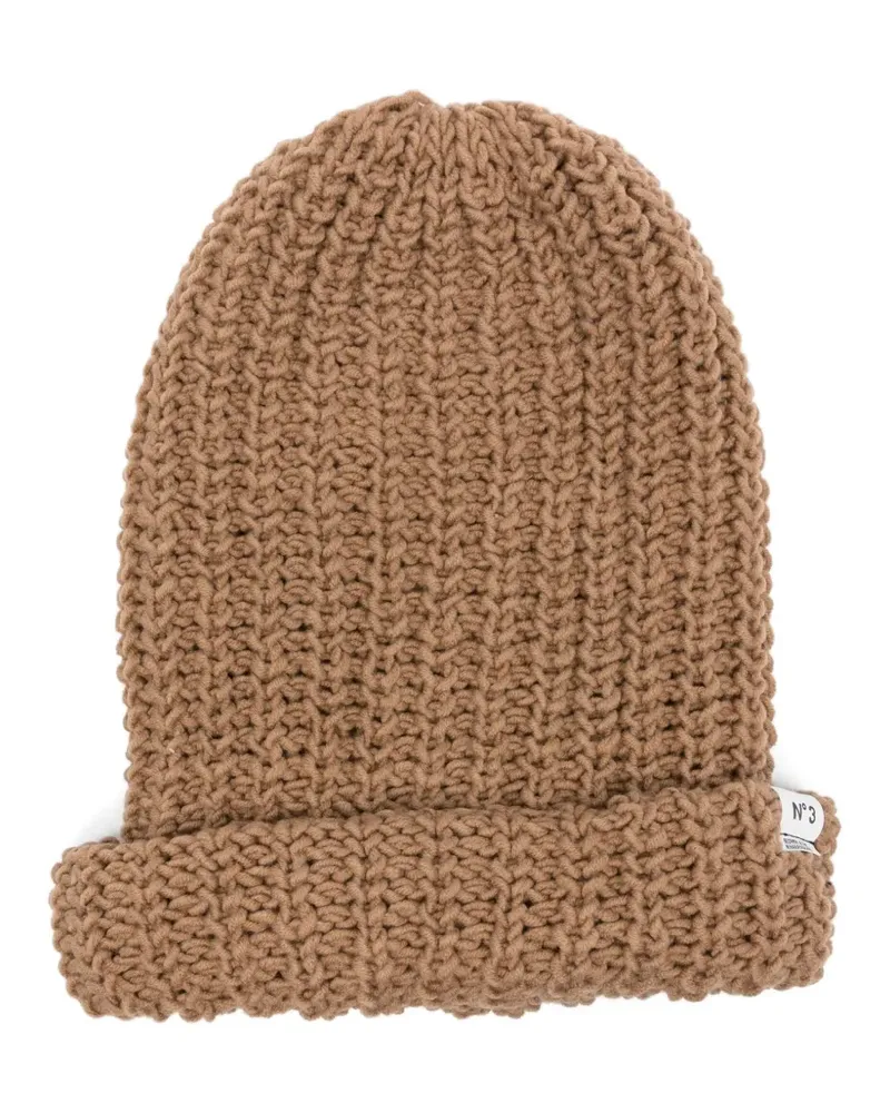 MIHARAYASUHIRO Gestrickte Beanie - Nude Nude