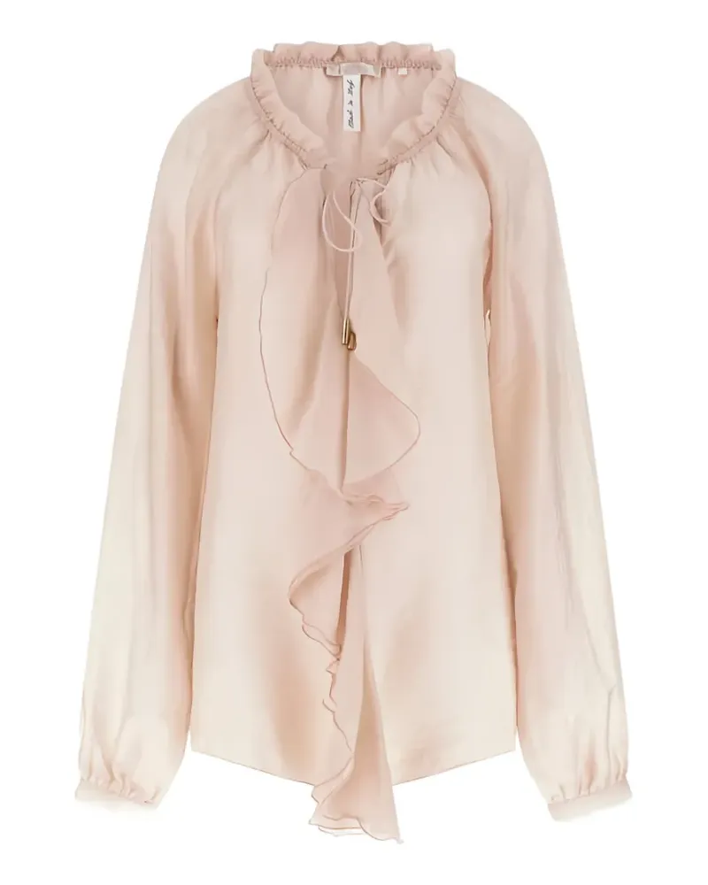 Guess Bluse mit Rüschen - Rosa Rosa