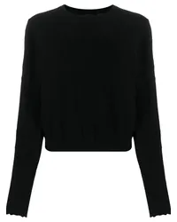 Pinko Kaschmirpullover mit Rundhalsausschnitt Schwarz