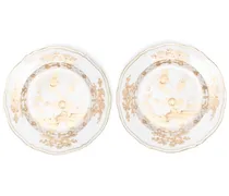 Set aus zwei Aurum Tellern - Weiß