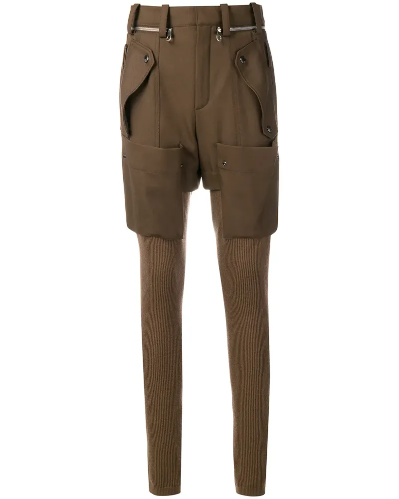 Chloé Leggings mit Cargo-Taschen - Braun Braun