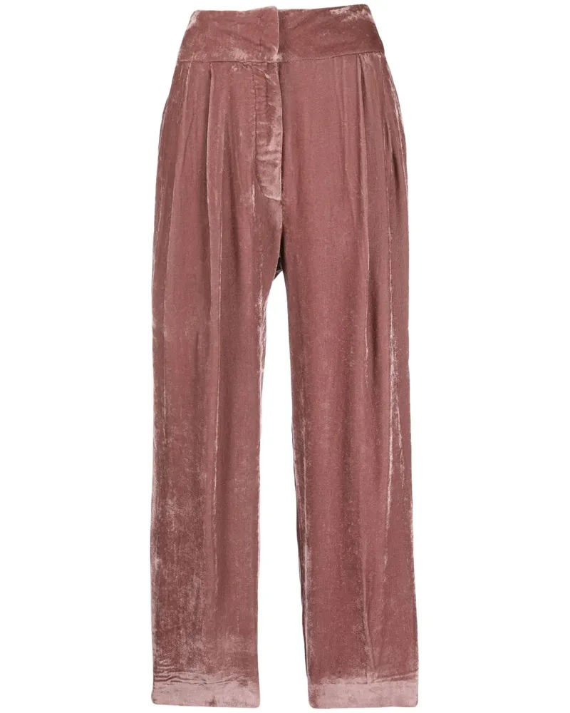 Fabiana Filippi Bundfaltenhose mit geradem Bein - Rosa Rosa