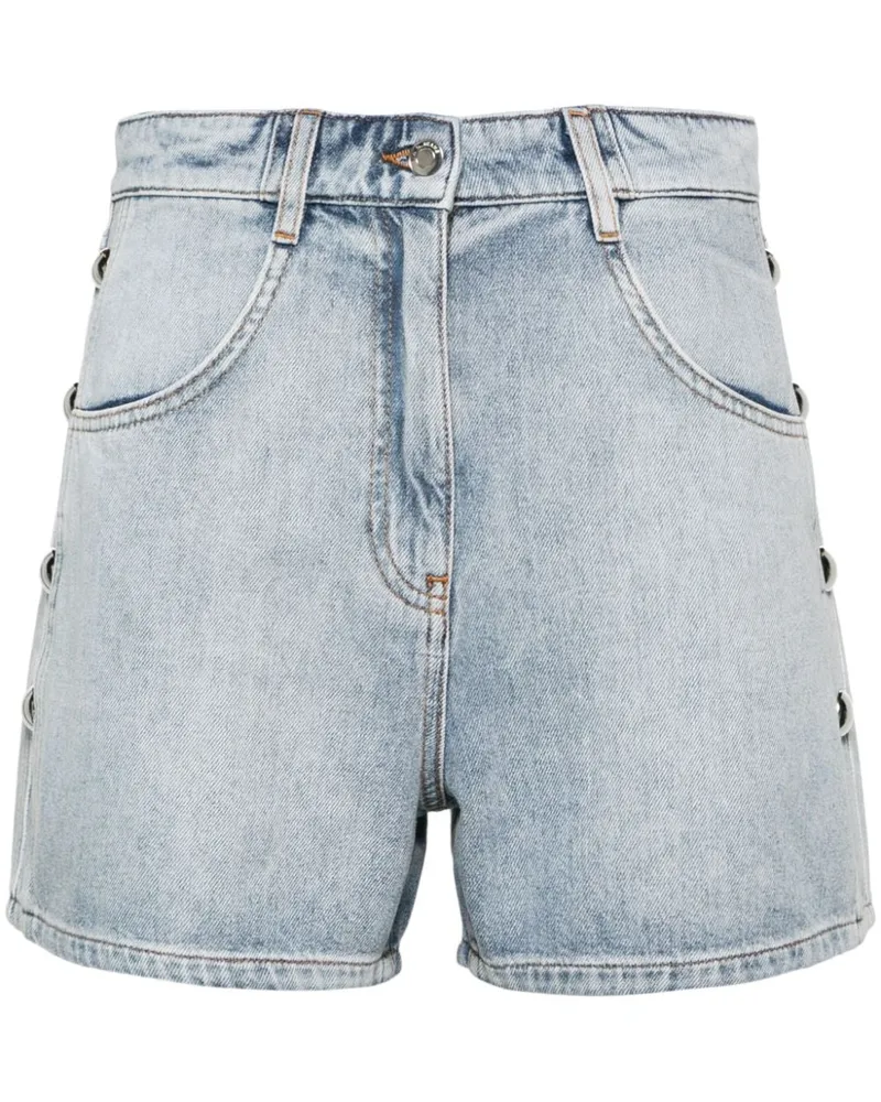 IRO Jeans-Shorts mit Nieten Blau