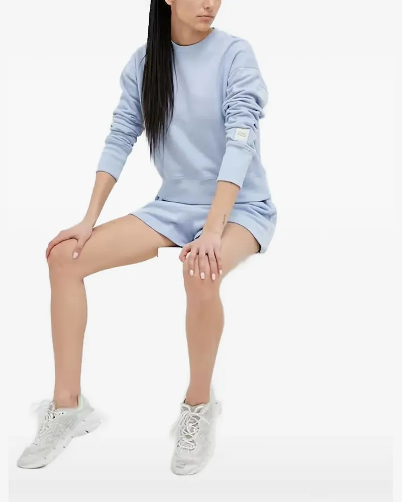 Casall logo-patch drop-shoulder sweatshirt - Blau Blau