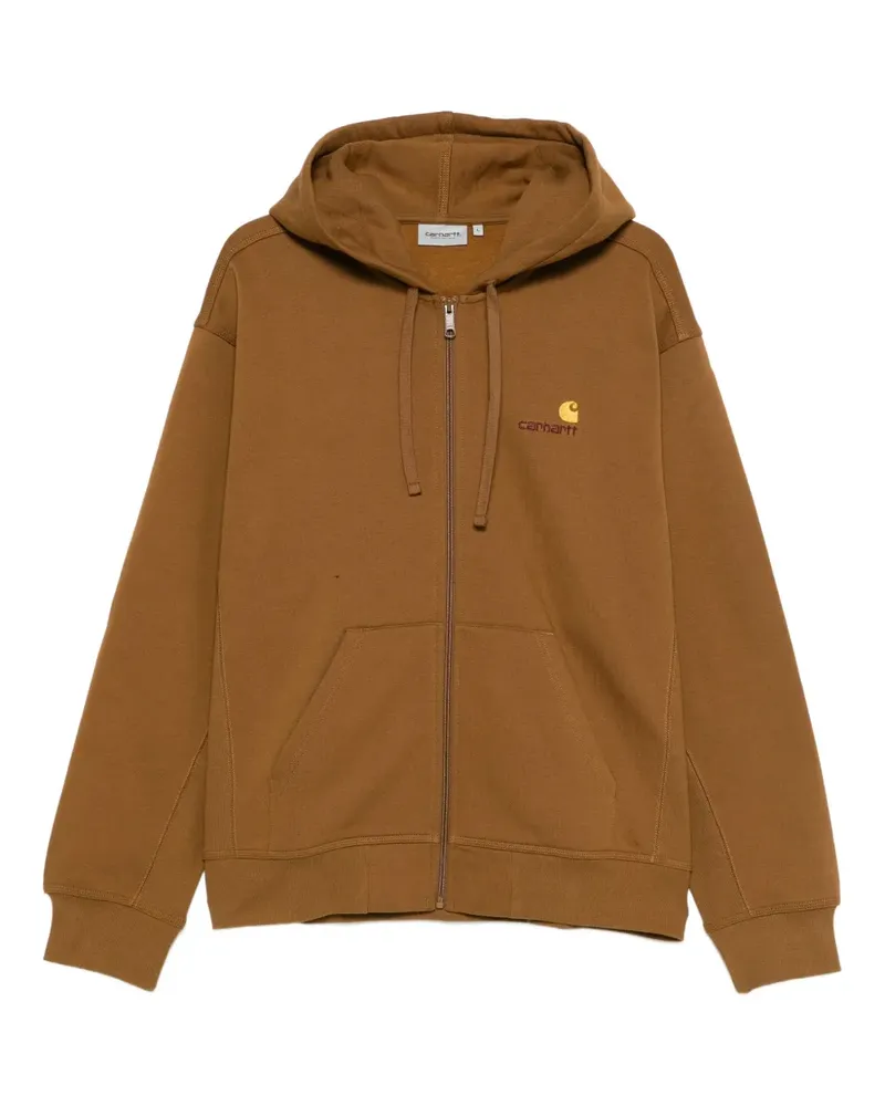 Carhartt WIP American Script Kapuzenjacke - Braun Braun