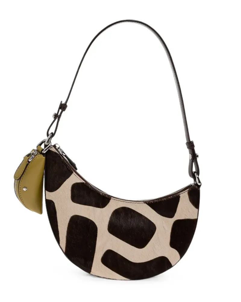 Kate Spade Duo Schultertasche mit Giraffen-Print - Nude Nude