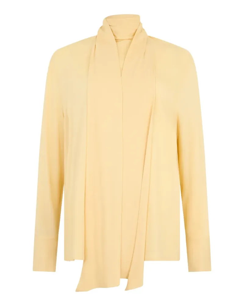 Fabiana Filippi raised-collar long-sleeved blouse - Gelb Gelb
