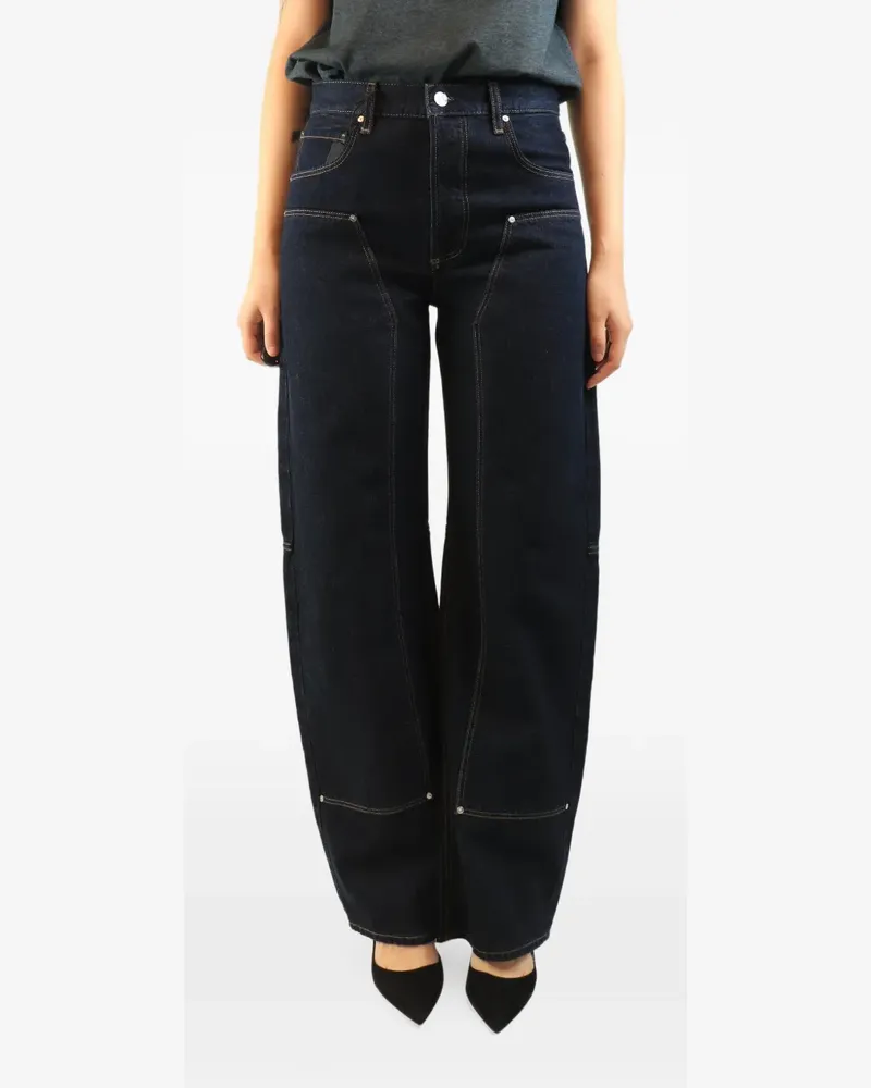 Paige Workwear Jeans - Blau Blau