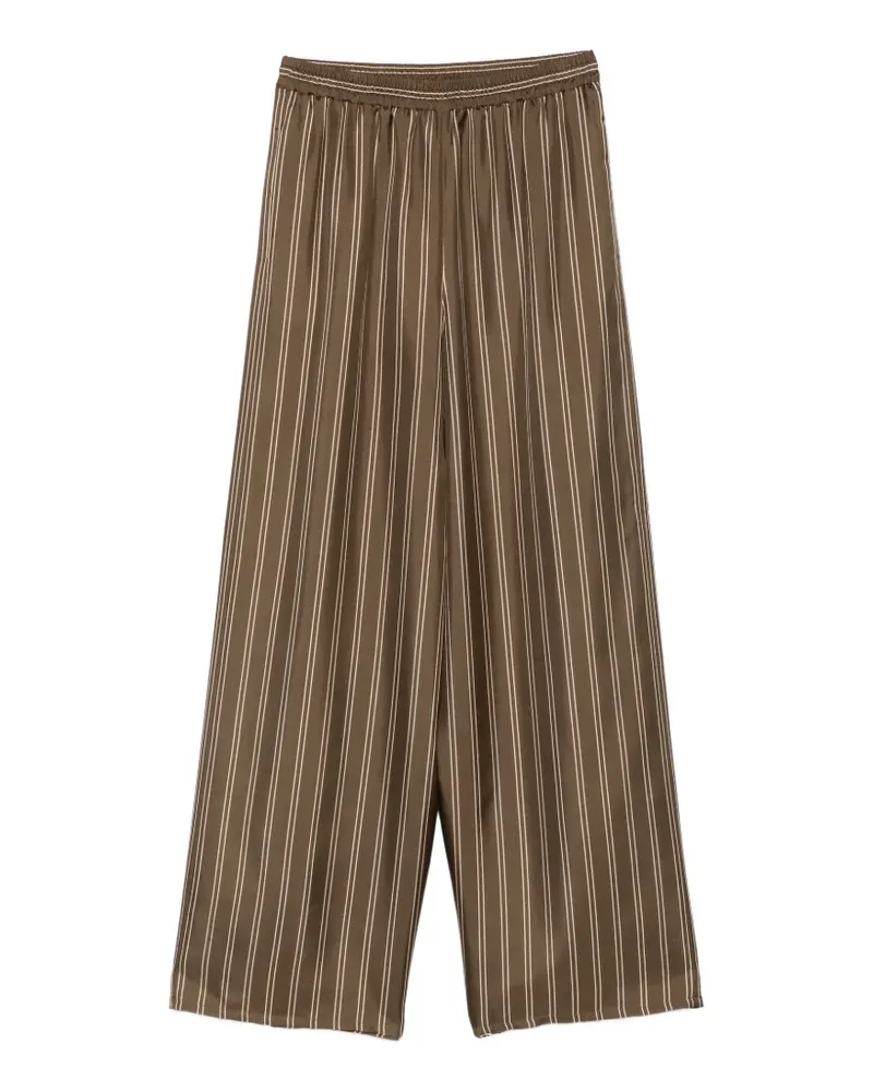 Max Mara Hose mit Streifen - Braun Braun